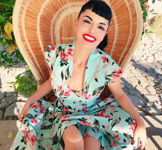 Lorelei’s Vintage Bali Hai Bolero Shrug – Bamboo Garden - Lorelei's Vintage