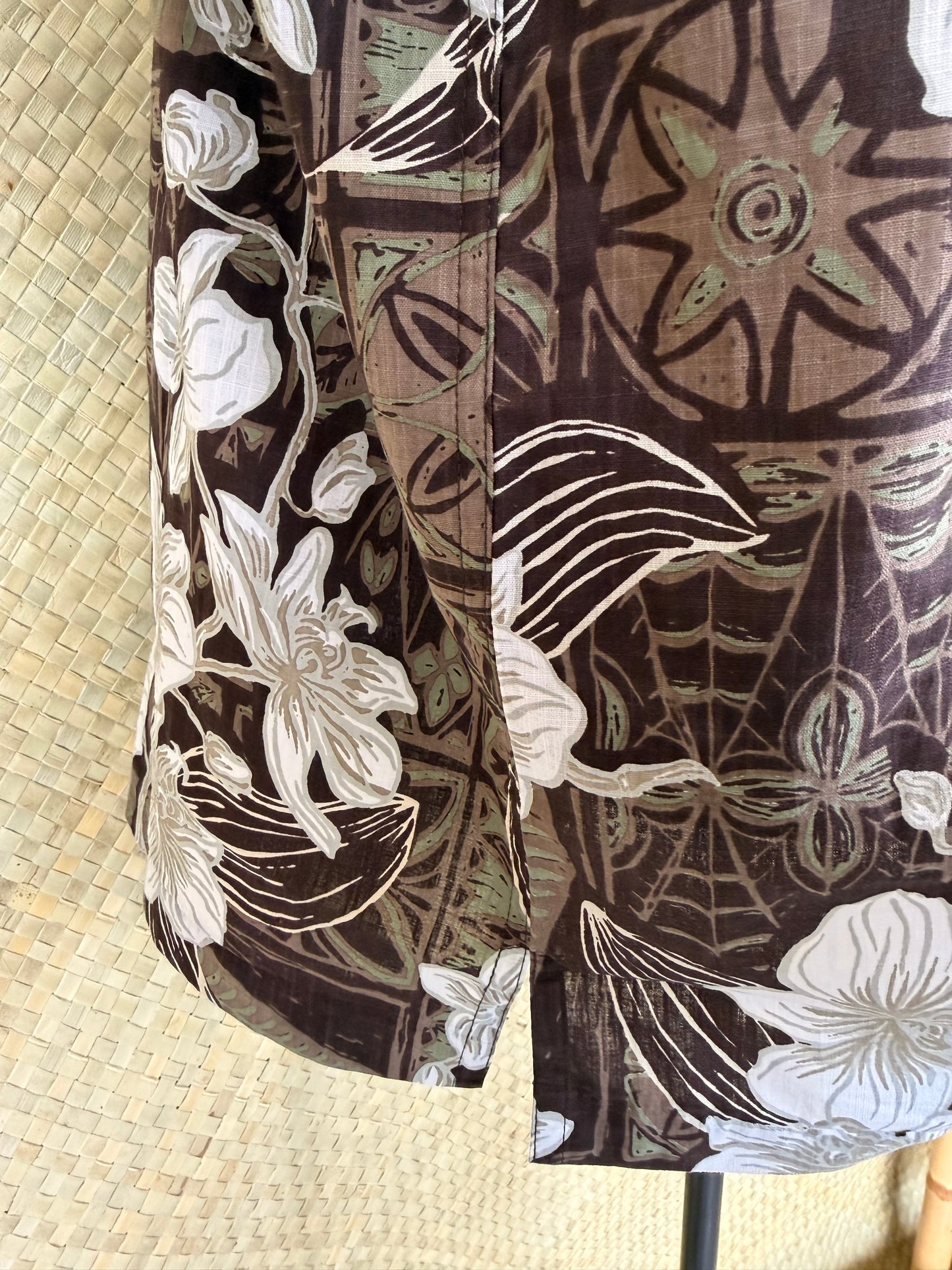 Jungle Cove Aloha Shirt- The Royal Orchid Collection- Coconut