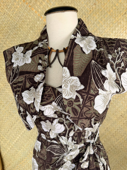 Lorelei's Vintage-Bali Hai Bolero- The Royal Orchid Collection- Coconut