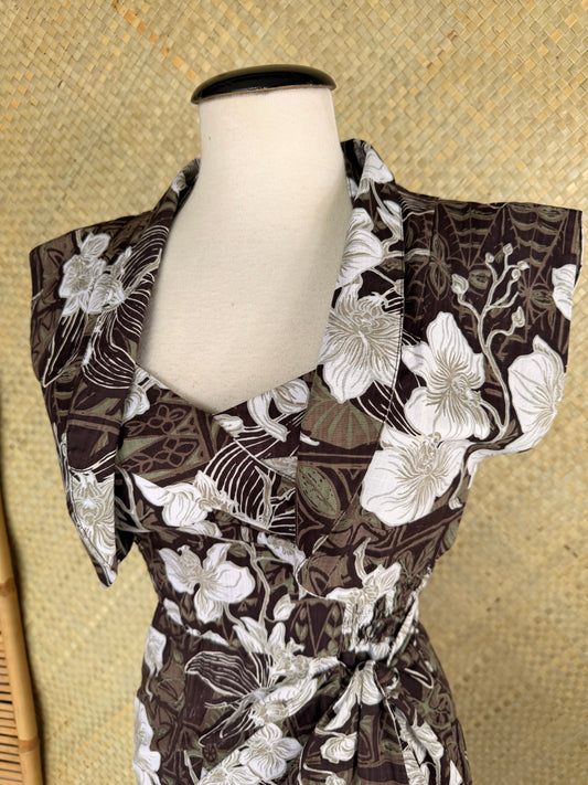 Lorelei's Vintage-Bali Hai Bolero- The Royal Orchid Collection- Coconut