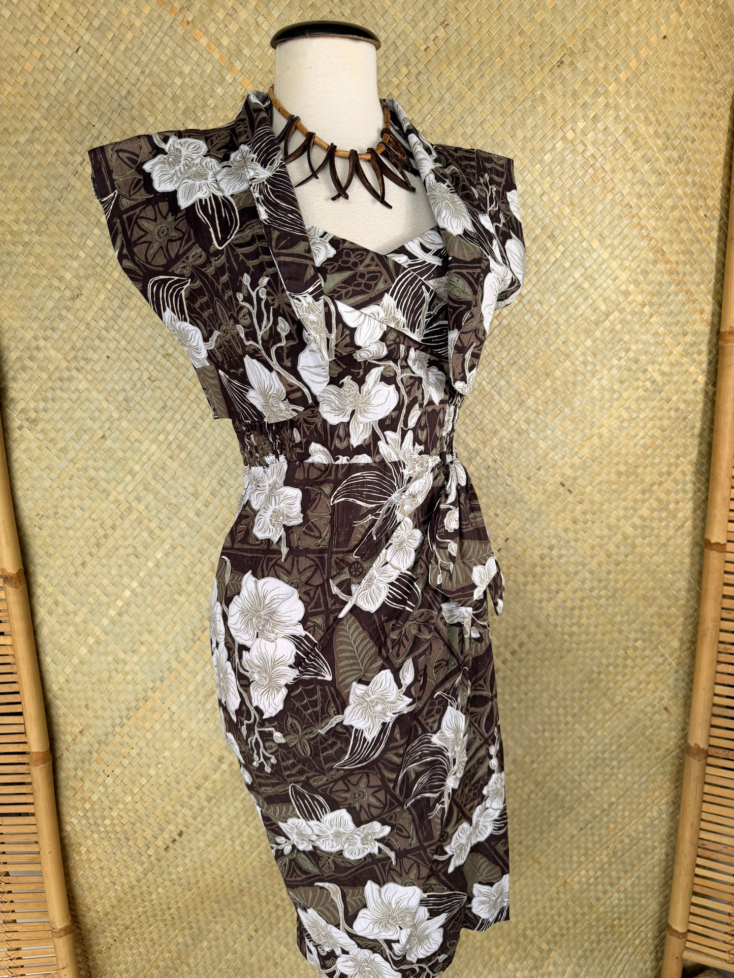 Lorelei's Vintage-Bali Hai Bolero- The Royal Orchid Collection- Coconut