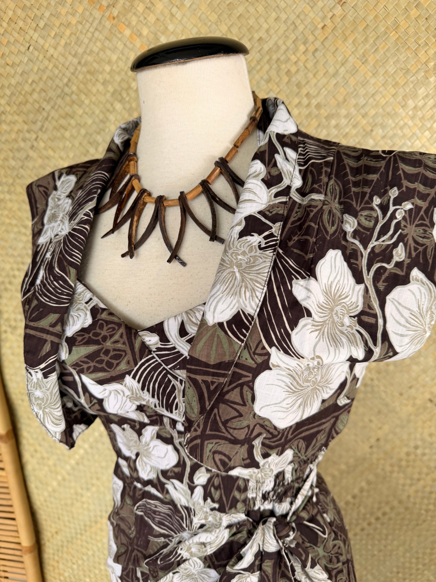 Lorelei's Vintage-Bali Hai Bolero- The Royal Orchid Collection- Coconut