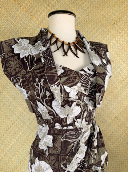 Lorelei's Vintage-Bali Hai Bolero- The Royal Orchid Collection- Coconut