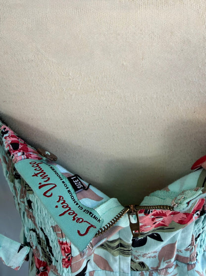 Bali Hai Sarong Dress- Bamboo Garden - Lorelei's Vintage
