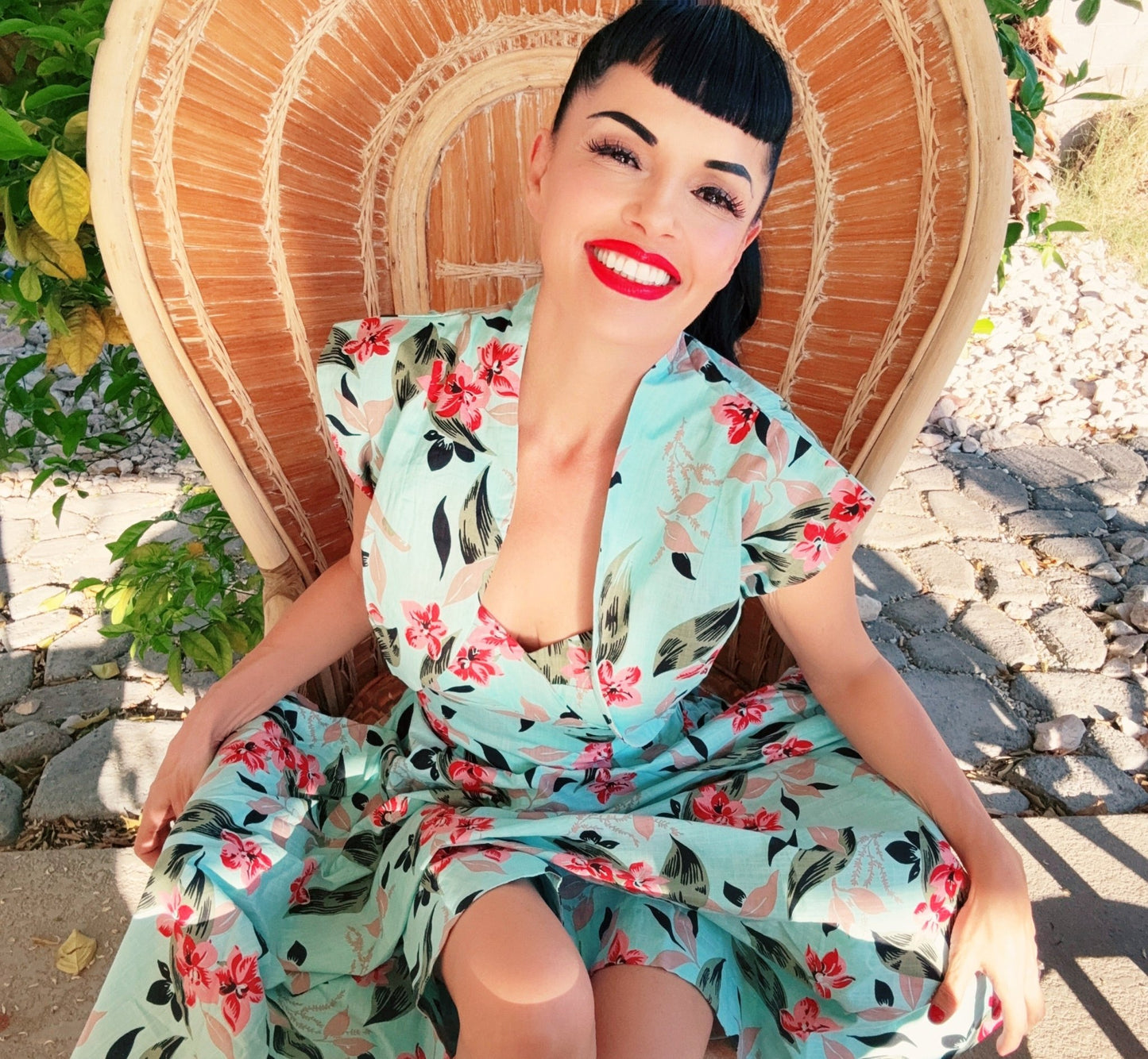 Lorelei’s Vintage Bali Hai Bolero Shrug – Bamboo Garden - Lorelei's Vintage