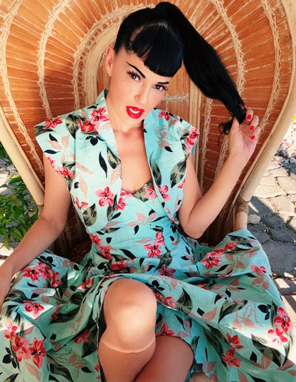Lorelei’s Vintage Bali Hai Bolero Shrug – Bamboo Garden - Lorelei's Vintage