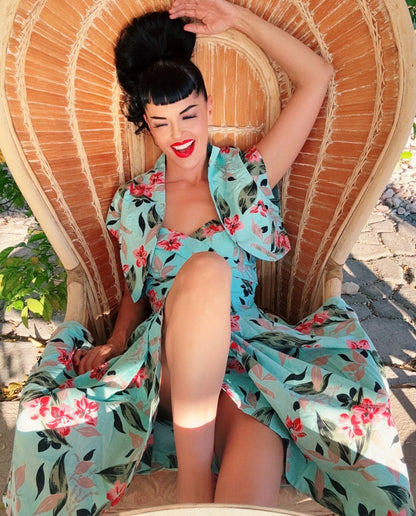 Lorelei’s Vintage Bali Hai Bolero Shrug – Bamboo Garden - Lorelei's Vintage