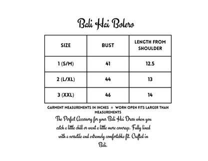 Lorelei’s Vintage Bali Hai Bolero Shrug – Bamboo Garden - Lorelei's Vintage