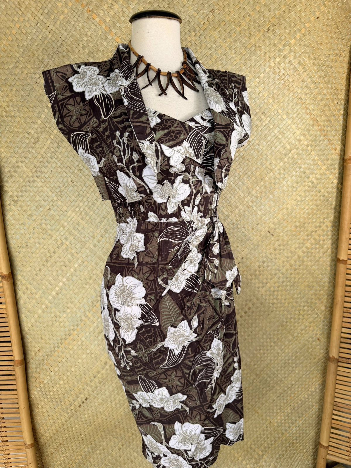 Lorelei's Vintage-Bali Hai Bolero- The Royal Orchid Collection- Coconut - Lorelei's Vintage