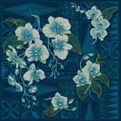 Lorelei's Vintage-Bali Hai Bolero- The Royal Orchid Collection- Lagoon - Lorelei's Vintage