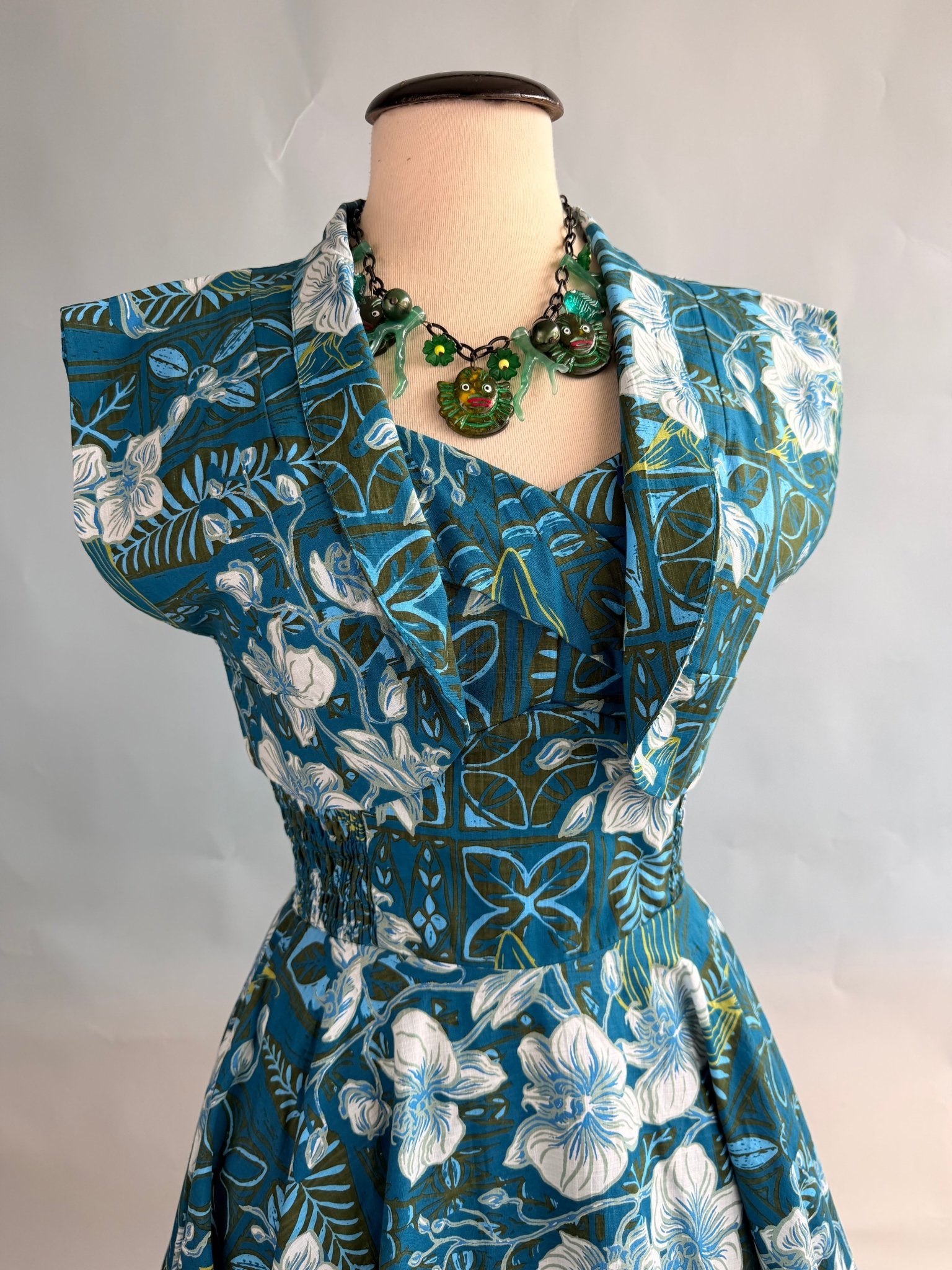 Lorelei's Vintage-Bali Hai Bolero- The Royal Orchid Collection- Lagoon - Lorelei's Vintage