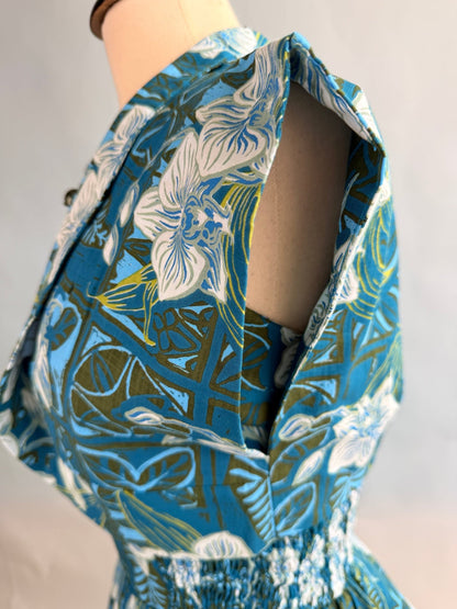 Lorelei's Vintage-Bali Hai Bolero- The Royal Orchid Collection- Lagoon - Lorelei's Vintage