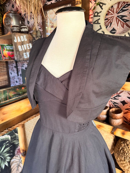 Lorelei's Vintage-Bali Hai Circle Dress- Jet Black - Lorelei's Vintage