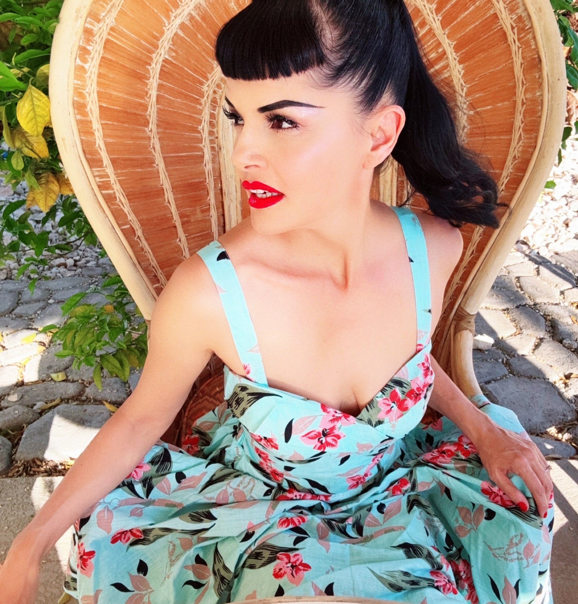 Lorelei’s Vintage Bali Hai Dress – Bamboo Garden - Lorelei's Vintage