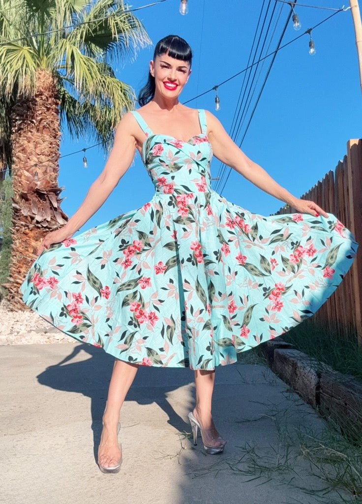 Lorelei’s Vintage Bali Hai Dress – Bamboo Garden - Lorelei's Vintage
