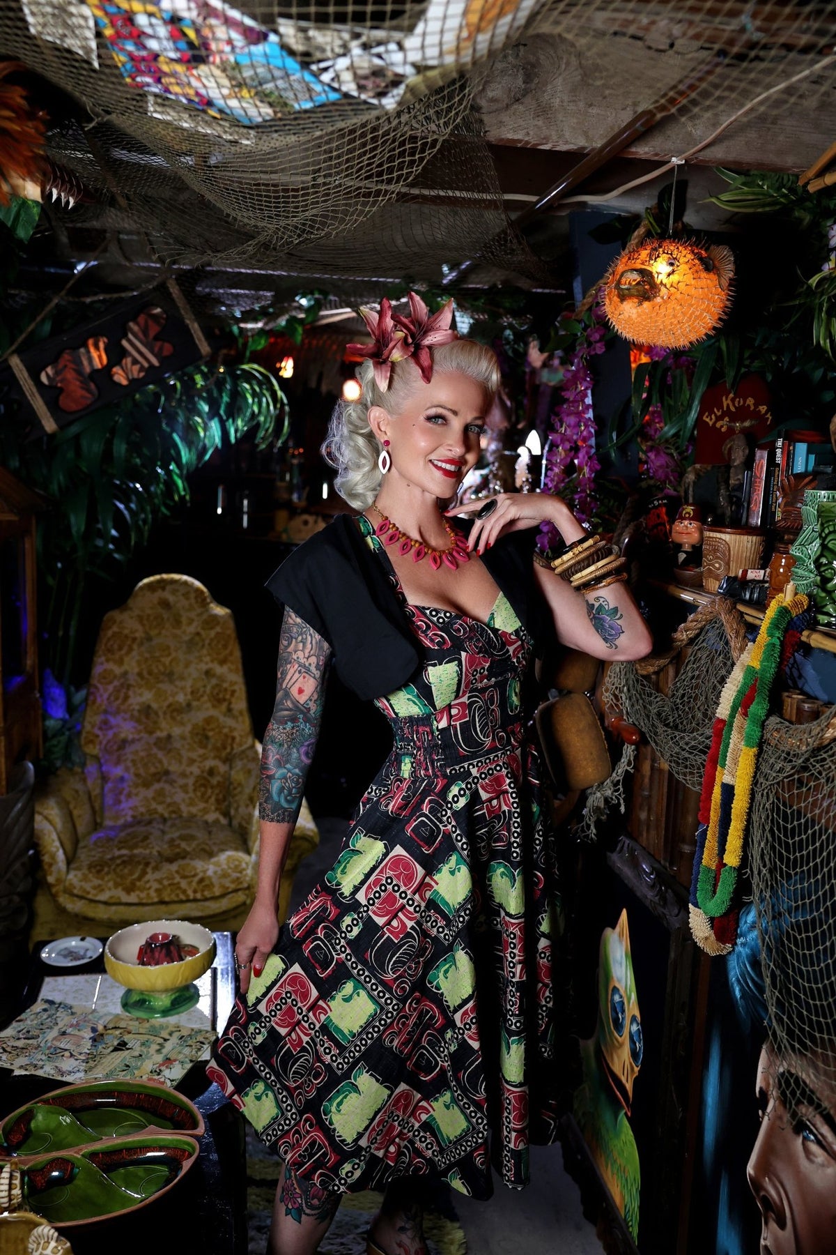 Lorelei’s Vintage Bali Hai Dress – Modern Tiki - Lorelei's Vintage