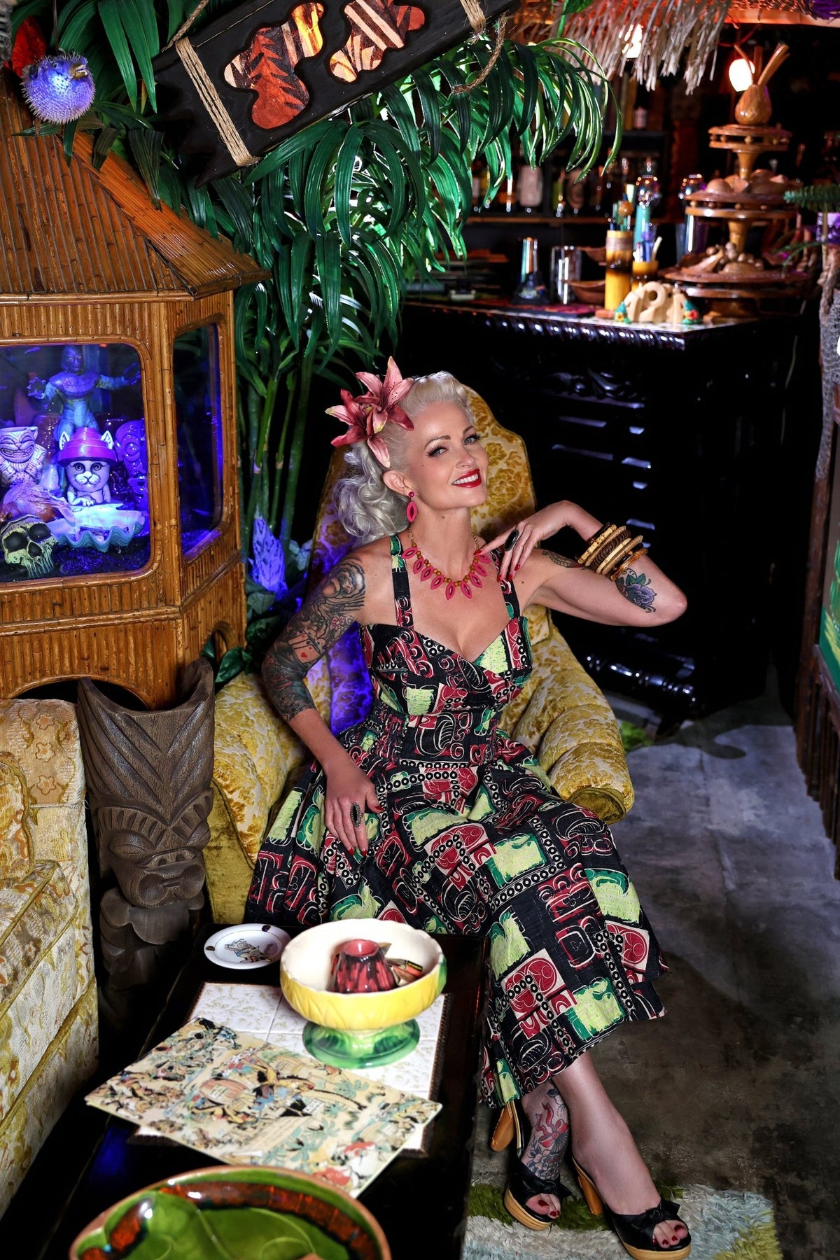 Lorelei’s Vintage Bali Hai Dress – Modern Tiki - Lorelei's Vintage