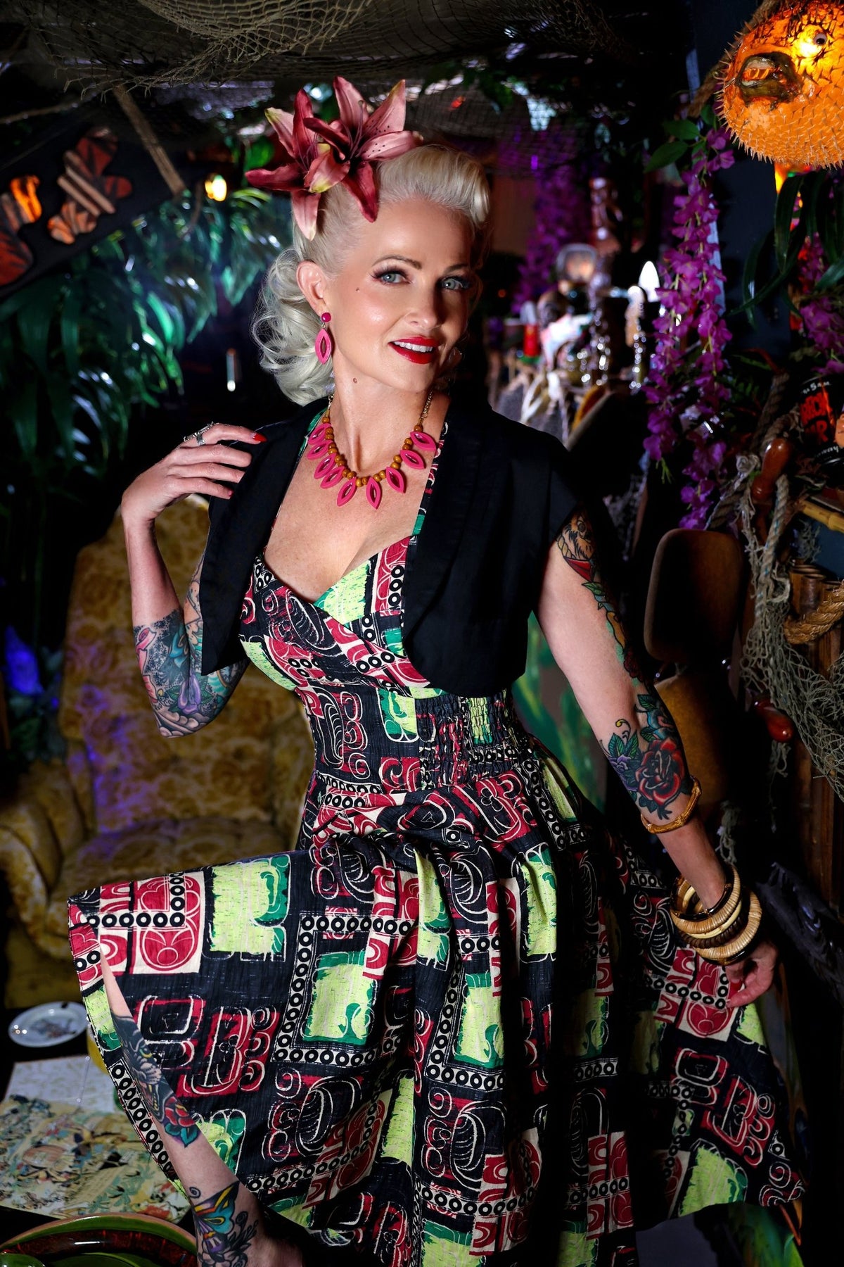 Lorelei’s Vintage Bali Hai Dress – Modern Tiki - Lorelei's Vintage