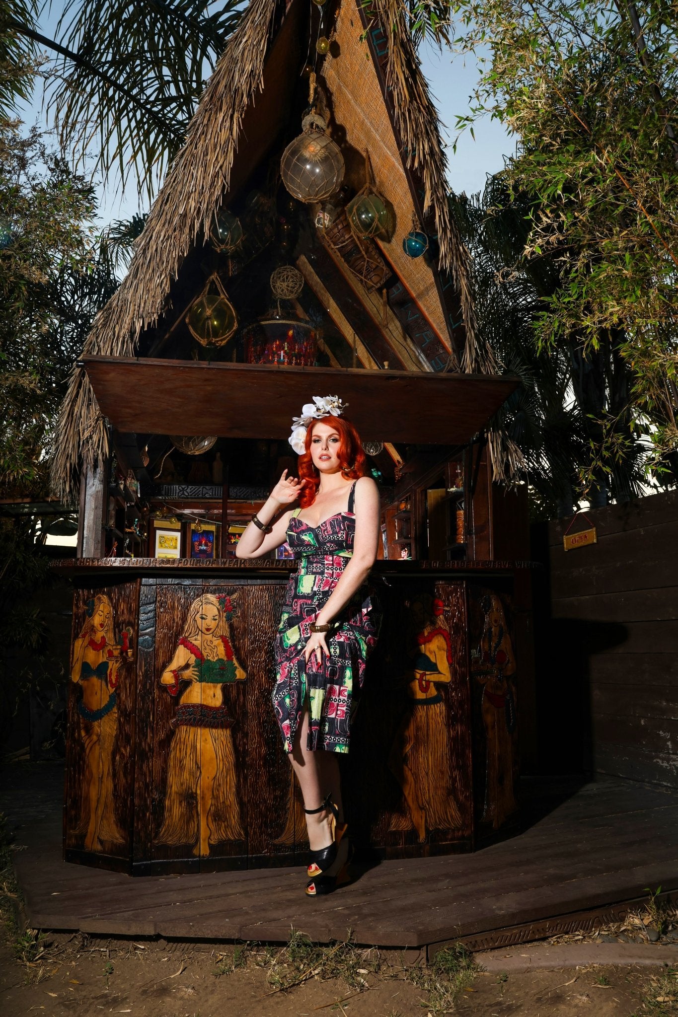 Lorelei's Vintage Bali Hai Sarong Dress- Modern Tiki - Lorelei's Vintage