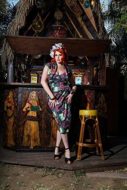 Lorelei's Vintage Bali Hai Sarong Dress- Modern Tiki - Lorelei's Vintage