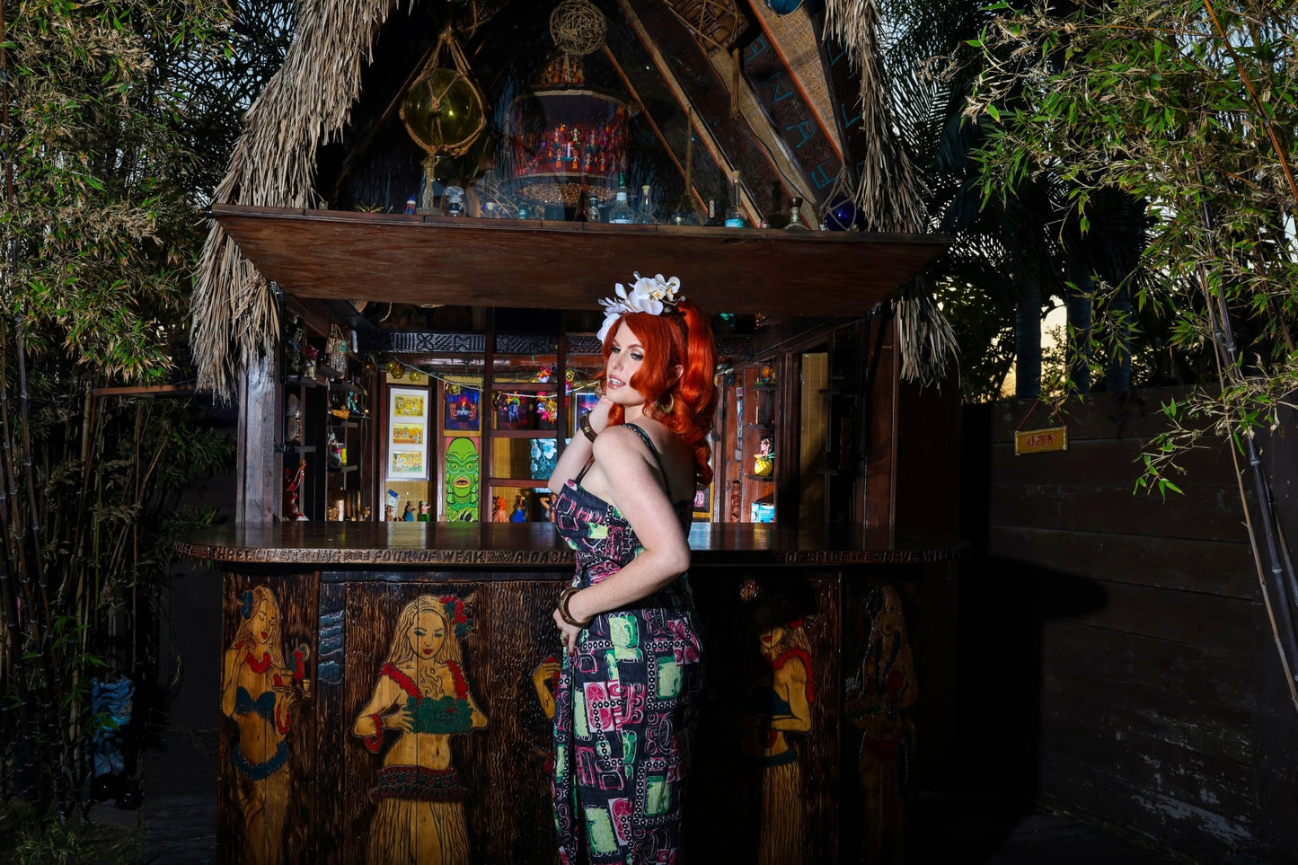 Lorelei's Vintage Bali Hai Sarong Dress- Modern Tiki - Lorelei's Vintage