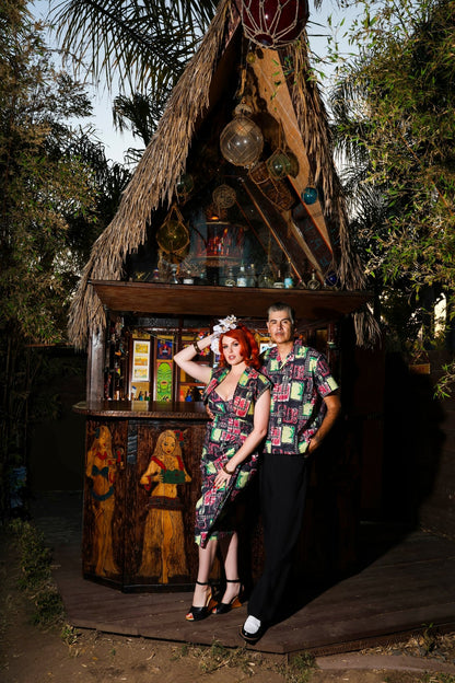 Lorelei's Vintage Bali Hai Sarong Dress- Modern Tiki - Lorelei's Vintage