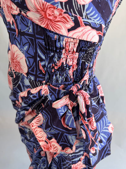 Lorelei's Vintage- Bali Hai Sarong Dress- The Royal Orchid Collection -Pink Shell - Lorelei's Vintage