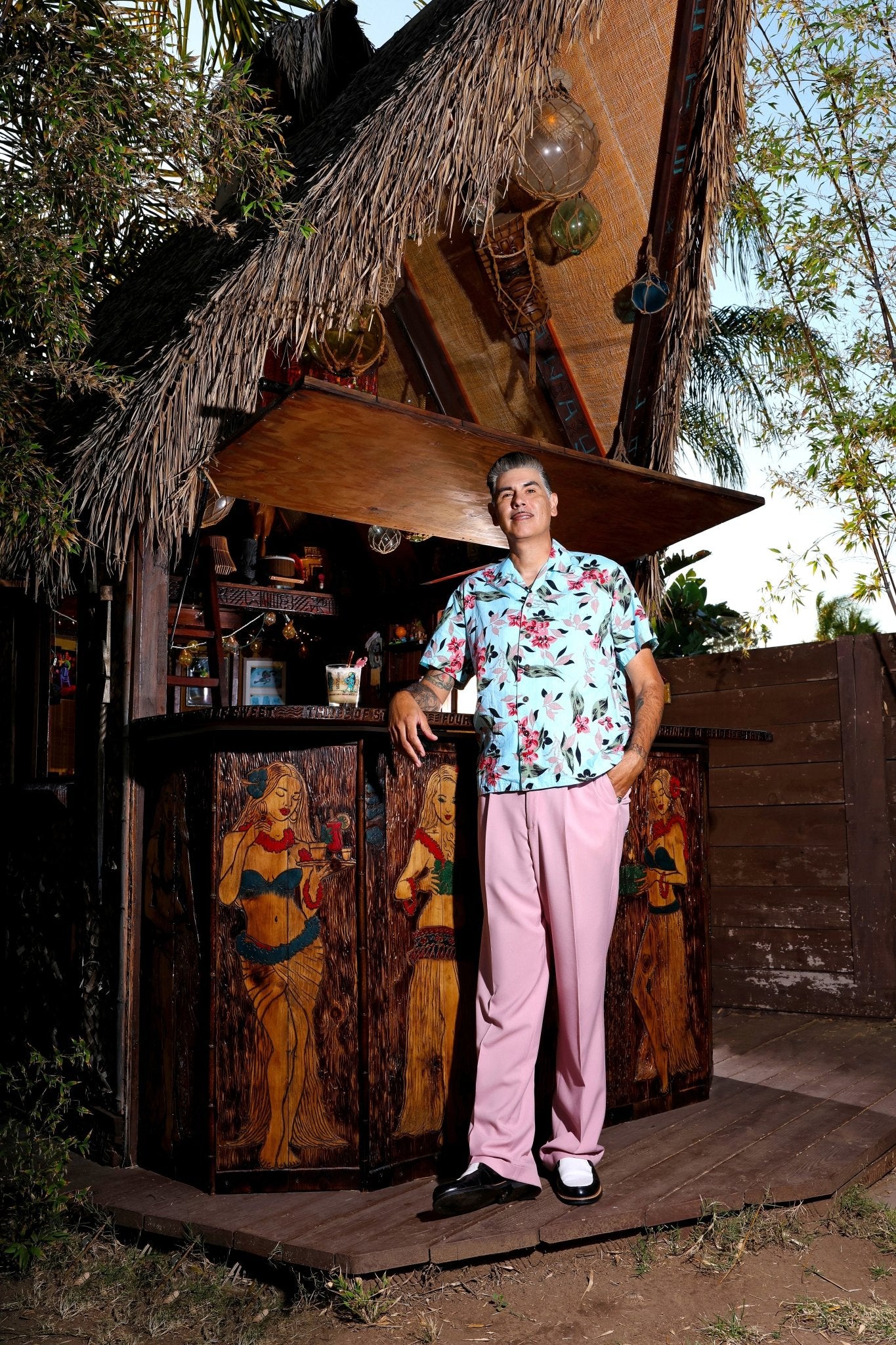 Lorelei’s Vintage Jungle Cove Aloha Shirt – Bamboo Garden - Lorelei's Vintage